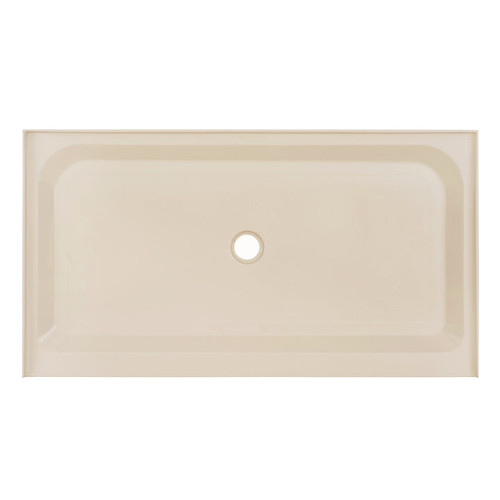 Swiss Madison SM-SB523V Voltaire 60 x 36 Single-Threshold, Center Drain, Shower Base in Biscuit