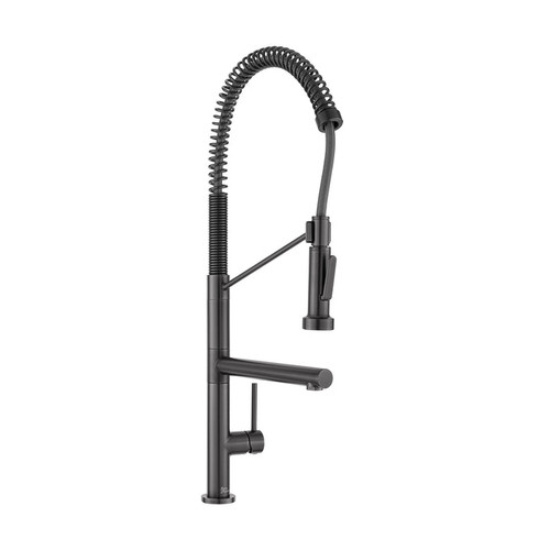 Swiss Madison SM-KF74GG Nouvet Single Handle, Pull-Down Kitchen Faucet with Pot Filler in Gunmetal Grey