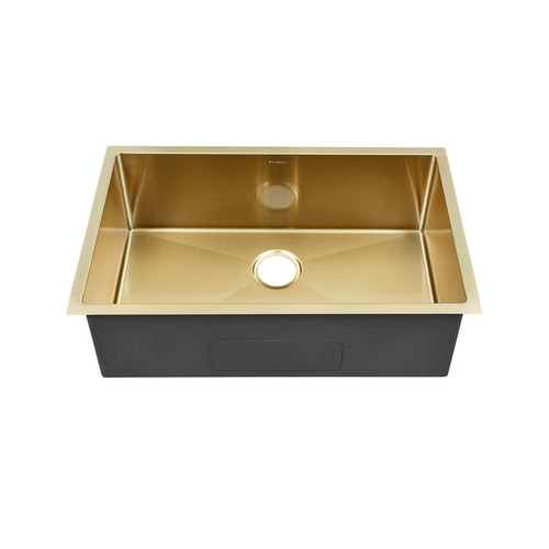 Swiss Madison SM-KU700G Rivage 30" x 18" Stainless Steel, Single Sink, Undermount Kitchen Sink, Gold