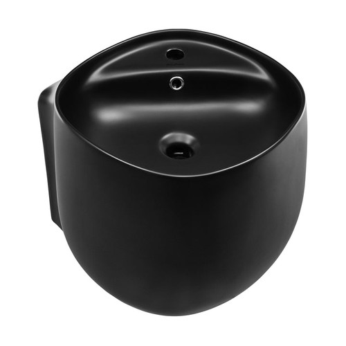 Swiss Madison SM-WS324MB Ivy Wall-Mount Sink - Matte Black - 18 1/2 inch