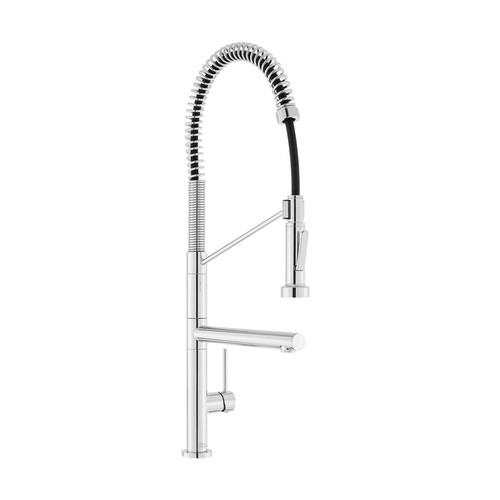 Swiss Madison SM-KF74C Novuet Single Handle, Pull-Down Kitchen Faucet with Pot Filler - Chrome