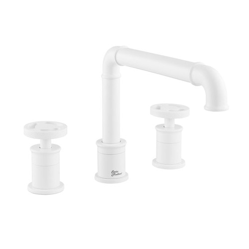 Swiss Madison SM-BF82MW Avallon 8" Widespread, 2-Handle Wheel, Bathroom Faucet - Matte White