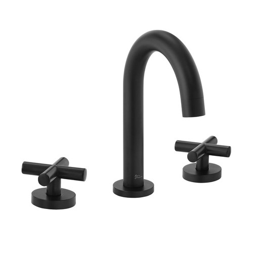 Swiss Madison  SM-BF63MB Ivy Courte 8 in. Widespread, Cross Handle, Bathroom Faucet in Matte Black
