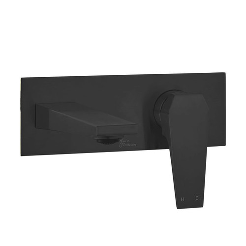 Swiss Madison  SM-BF42MB Voltaire Single-Handle, Wall-Mount, Bathroom Faucet in Matte Black