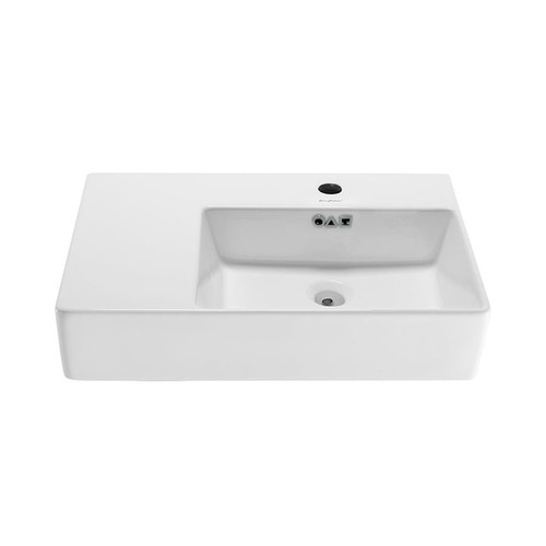 Swiss Madison SM-WS323 St. Tropez 24" Right Side Faucet Wall-Mount Bathroom Sink