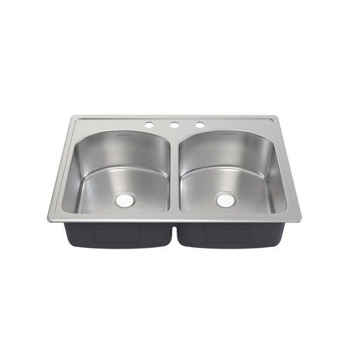 Swiss Madison SM-KT661 Ouvert 33" x 22" Double Bowl, Top-Mount Kitchen Sink