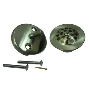 Kingston Brass DTL5305A8 Grid Tub Drain Kit - Brushed Nickel