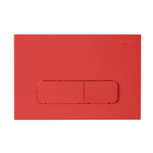 Swiss Madison SM-WC003MR Wall Mount Dual Flush Actuator Plate with Rectangle Push Buttons - Matte Red