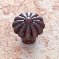 JVJ Old World Bronze 35 mm (1 3/8") Pumpkin Door Knob - 35112