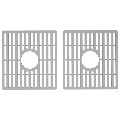 Vigo VGSG3318BL Gray Silicone Kitchen Sink Protective Bottom Grid For Double Basin 33 In. Sink