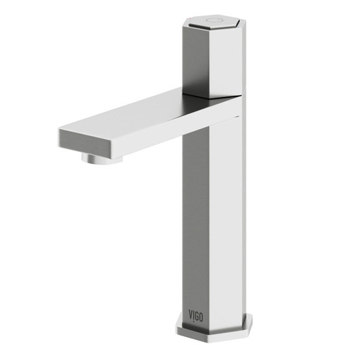 Vigo Nova Single Hole Bathroom Faucet In Brushed Nickel