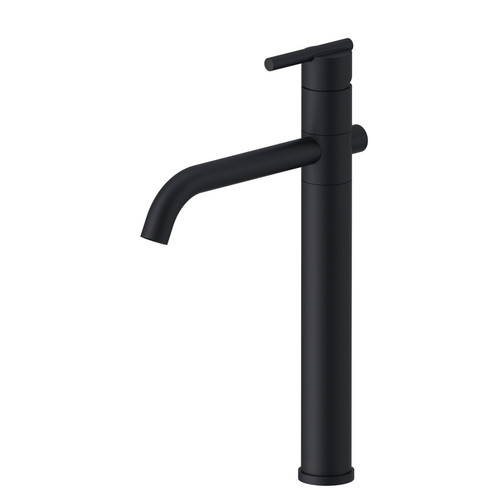 Gerber D225158BS Parma Single Handle Vessel Filler with Metal Grid Strainer 1.2gpm - Satin Black