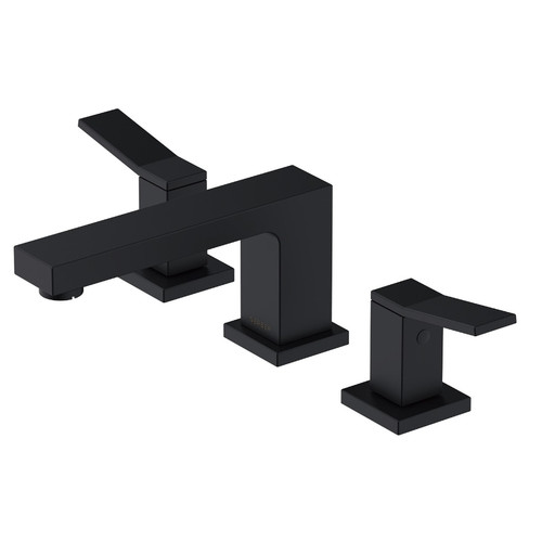 Gerber D304119BS Avian Two Handle Widespread Lavatory Faucet w/ Metal Touch Down Drain 1.2gpm - Satin Black