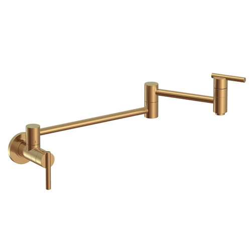 Gerber D205058BB Parma Wall Mount Pot Filler Faucet 2.2gpm - Brushed Bronze