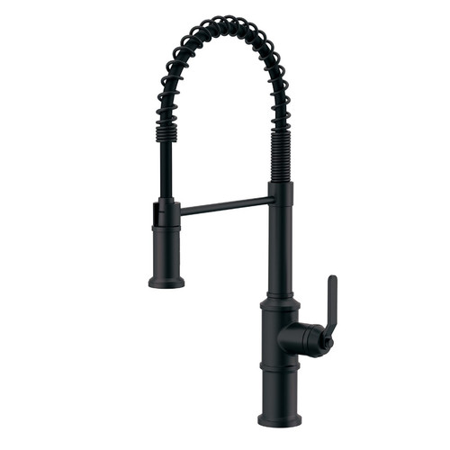 Gerber D455237BS Kinzie Single Handle Pre-Rinse Kitchen Faucet 1.75gpm - Satin Black