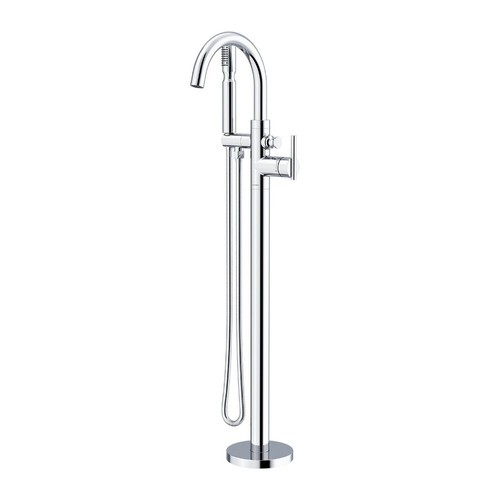 Gerber D300558T Contemporary Floor Mount Tub Filler Faucet Trim Kit with Showerstick Handshower 1.75gpm - Chrome