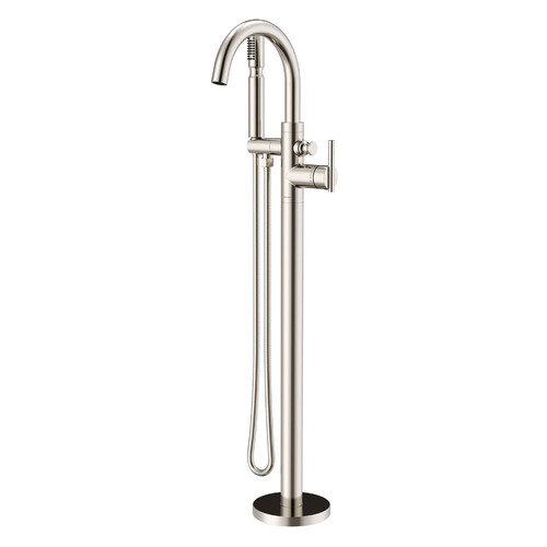 Gerber D300558BNT Contemporary Floor Mount Tub Filler Faucet Trim Kit with Showerstick Handshower 1.75gpm - Brushed Nickel