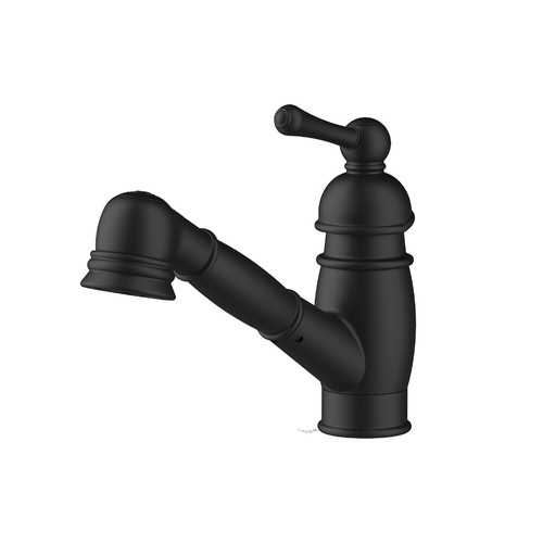 Gerber D457614BS Opulence Single Handle Pull-Out Kitchen Faucet 1.75gpm - Satin Black