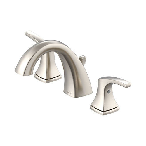 Gerber D304118BN Vaughn Two Handle Widespread Faucet w/ Metal Pop-Up Drain 1.2gpm - Brushed Nickel