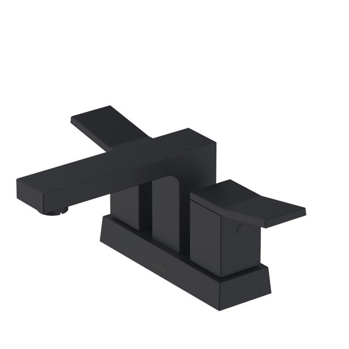 Gerber D307019BS Avian Two Handle Centerset Lavatory Faucet w/ Metal Touch Down Drain 1.2gpm - Satin Black