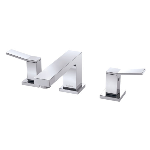 Gerber Avian Two Handle Widespread Lavatory Faucet w/ Metal Touch Down Drain 1.2gpm Chrome - D304119