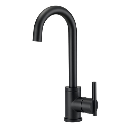 Gerber D150558BS Parma Single Handle Bar Faucet w/ Side Mount Handle 1.75gpm - Satin Black
