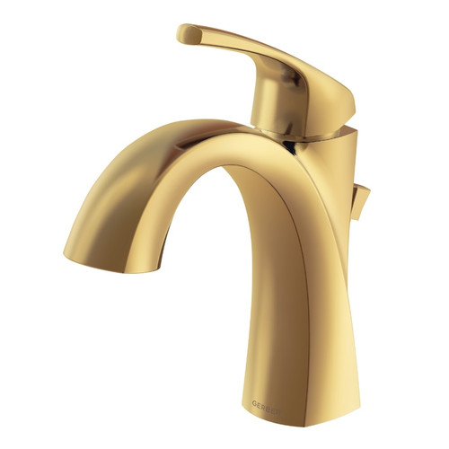 Gerber D225018BB Vaughn Single Handle Lav Faucet Single Hole Mount w/ Metal Pop-Up Drain 1.2gpm - Brushed Bronze