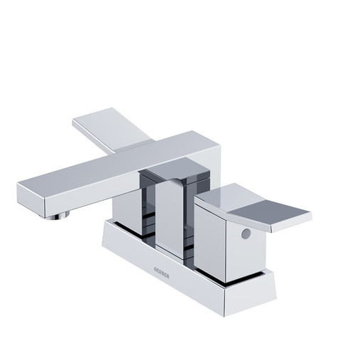Gerber D307019 Avian Two Handle Centerset Lavatory Faucet w/ Metal Touch Down Drain 1.2gpm - Chrome