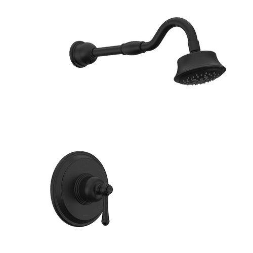 Gerber D501557BSTC Opulence Single Handle Shower Only Trim Kit & Treysta Cartridge w/ 5 Function Showerhead 1.75gpm - Satin Black