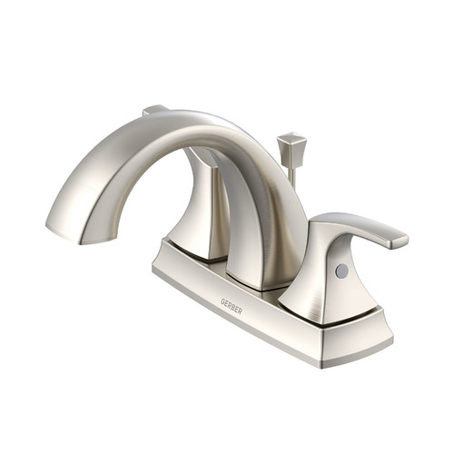 Gerber D307018BN Vaughn Two Handle Centerset Lavatory Faucet w/ Metal Pop-Up Drain 1.2gpm - Brushed Nickel