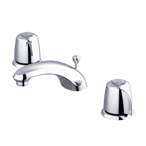 Gerber G004307161 Classics Two Handle Lavatory Faucet w/ Metal Handles & Metal Pop-Up Drain w/ Flex Connections 1.2gpm - Chrome