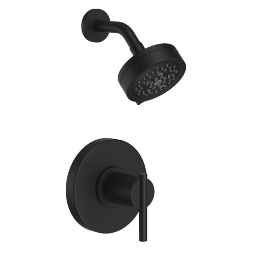 Gerber Parma Single Handle Shower Only Trim Kit & Treysta Cartridge w/ 5 Function Showerhead 1.75gpm - Satin Black - D511558BSTC