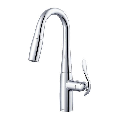 Gerber D150612 Selene Single Handle Pull-Down Prep Faucet w/ Snapback 1.75gpm - Chrome