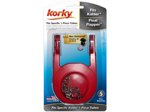 Korky  2010BP 2" Fits Kohler® Rialto Float Toilet Flapper