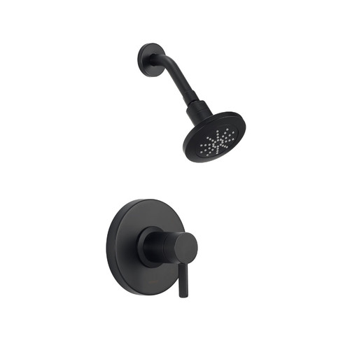 Gerber D501530BSTC Amalfi Single Handle Shower Only Trim Kit & Treysta Cartridge 1.75gpm - Satin Black