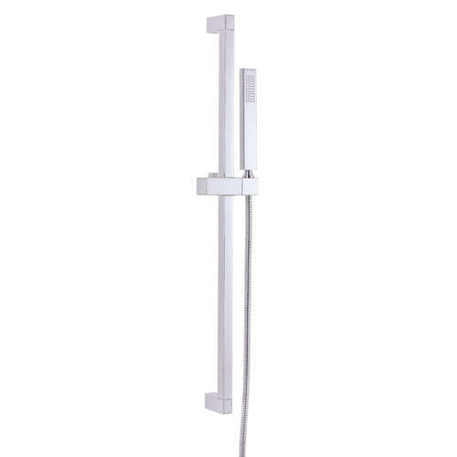 Gerber D462726 Versa Square 30" Slide Bar Assembly w/ Single Function Rectangular Handshower 1.75gpm - Chrome