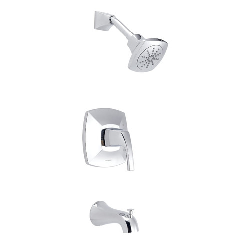 Gerber Vaughn Single Handle Tub & Shower Trim Kit & Treysta Cartridge 1.75gpm - Chrome - D501018TC