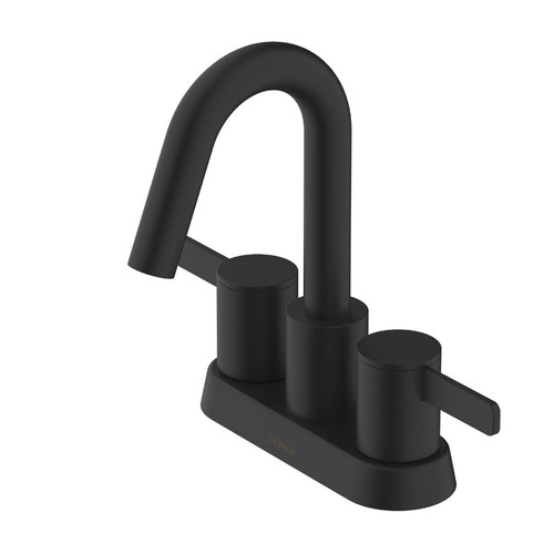 Gerber D301130BS Amalfi Two Handle Centerset Lavatory Faucet w/ 50/50 Touch Down Drain 1.2gpm - Satin Black