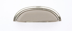 JVJ Polished Nickel Heavy Zinc 3" C/C Cup Door Pull - 85216