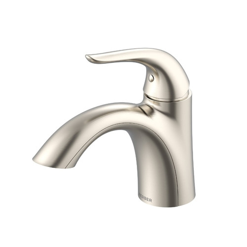 Gerber Viper Single Handle Lavatory Faucet Single Hole Mount w/ 50/50 Touch Down Drain 1.2gpm -Brushed Nickel - G0040023BN