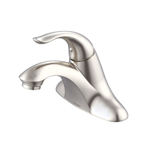 Gerber G0040028BN Viper Single Handle Lavatory Faucet Less Drain 1.2gpm -Brushed Nickel