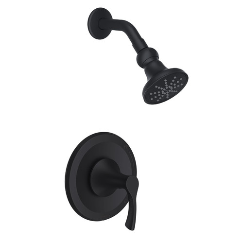 Gerber D501522BSTC Antioch Single Handle Shower Only Trim Kit & Treysta Cartridge 1.75gpm - Satin Black