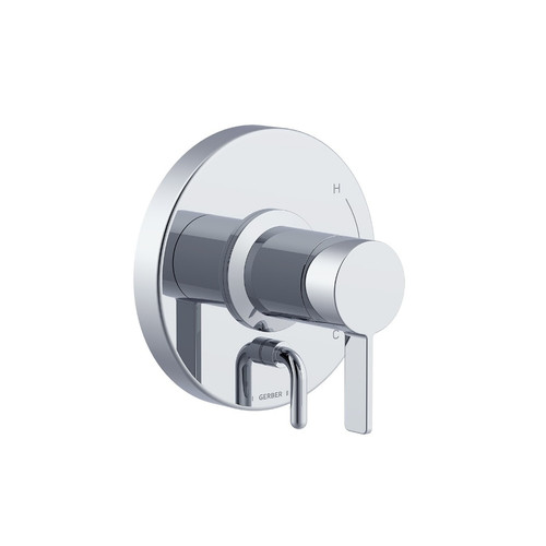 Gerber D500430TC Amalfi Single Handle Valve Only Trim Kit & Treysta Cartridge with Diverter on Valve - Chrome