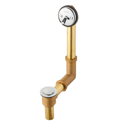 Gerber G0041801 Classics Pop-up All Drain in Shoe for Standard Tub - Chrome