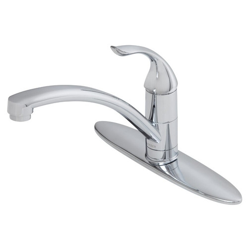 Gerber G0040010 Viper Single Handle Kitchen Faucet w/out Spray & w/ Deck Plate 1.75gpm - Chrome