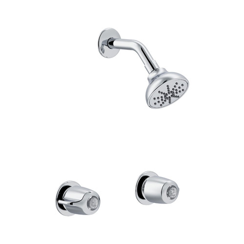 Gerber G004822083 Classics Two Handle Sliding Sleeve Threaded Escutcheon Shower Only Faucet with IPS/Sweat Connections 1.75gpm - Chrome