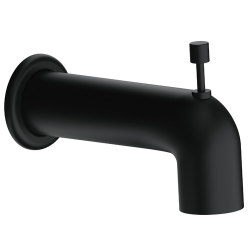 Gerber DA666934BS Parma Wall Mount Tub Spout with Diverter - Satin Black