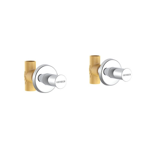 Gerber G004787183 Classics Two Handle Straight Pattern Trim & Compression Valve/Trim w/ 3/4" Sweat Connections Less Handles - Chrome