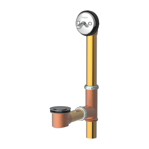 Gerber G0041805 Classics Pop-up Fit-all 20 Gauge Drain for Standard Tub - Chrome