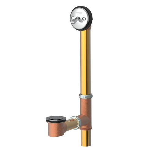 Gerber G004180587 Classics Pop-up Fit-all 20 Gauge Drain for Standard Tub with Horizontal Installation - Chrome